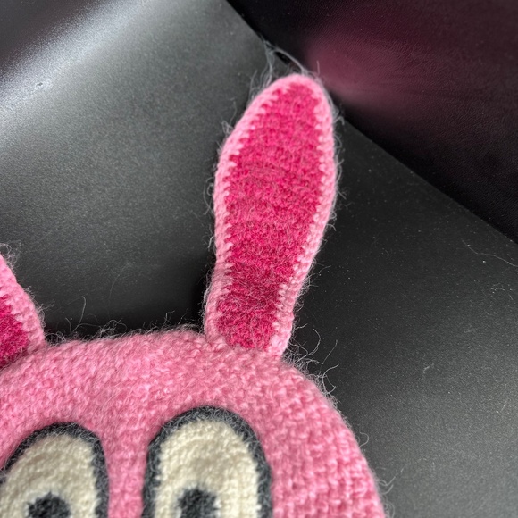 Perika by Peruvian Trading Company Rabbit Adult Funny Hat Ear Flaps Knit Beanie - Picture 4 of 9